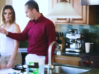 Tight young teen pussy fucks with the old man