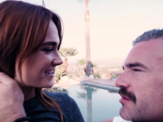 Beautiful redhead milf fucks with the kinky man.
