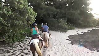 Your Hawaiian vacation is great so far – you put cum on her