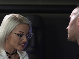 Extremely hot skinny blonde babe Zazie Skymm pounded HARD!